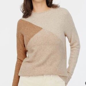 J Crew Factory Colorblock Mockneck Sweater XS